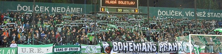 Dění na tribunách: Bohemians - Boleslav