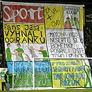 Vydaní deníku Sport v podání fanoušků Bohemky.