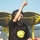 Jan Morávek se raduje ze třetího gólu.