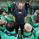Trenér Pavel Hoftych před zápasem s malými Klokany.