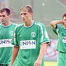 Janáček, Obermajer a Šírl po porážce 0:1 s Libercem (podzim 2002)