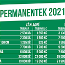 Ceník permanentek 2021/2022